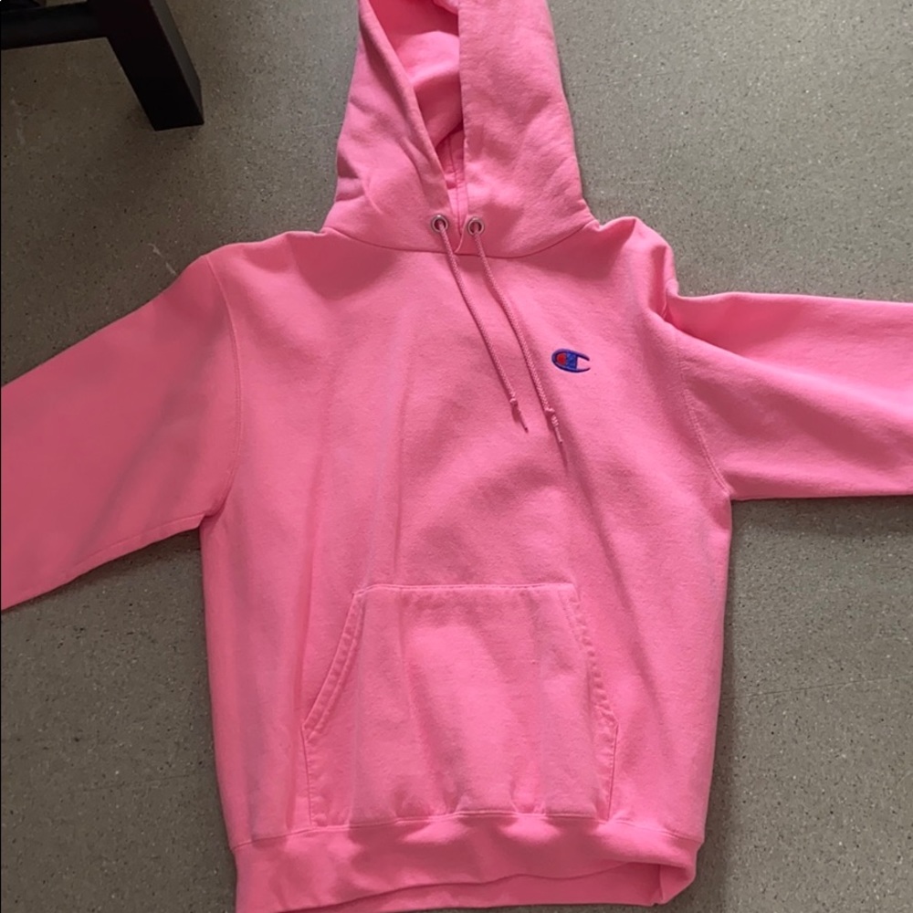 Pink champion hoodie